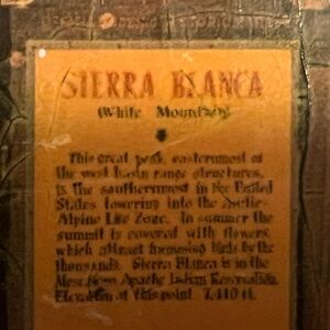 Sierra Blanca New Mexico Vintage napkin holder